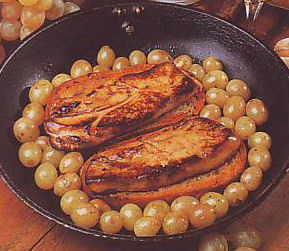 Alt : Foie Gras Chaud de Canard aux Raisins et au Sauternes