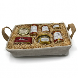 Corbeille jute blanc naturel