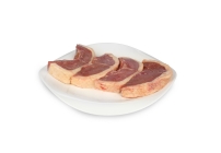 Chuletas de pato crudo