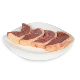 Chuletas de pato crudo