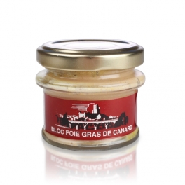 Block of duck’s foie gras in a jar Block of duck’s foie gras in a jar