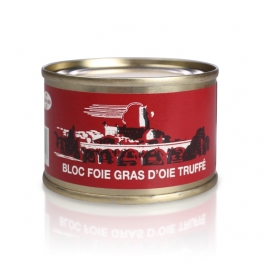 Block of goose's foie gras with 3% black truffles