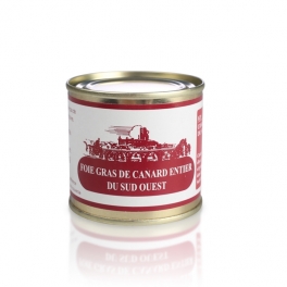 Foie gras de pato entero, natural (en lata)