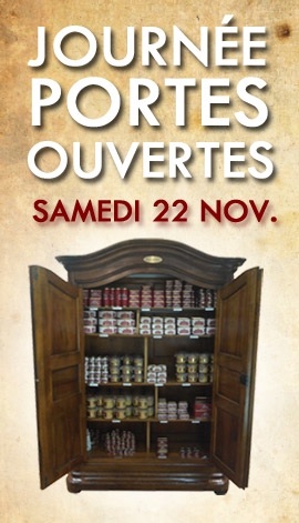 Samedi 22 Novembre, nous vous ouvrons les portes de notre conserverie. Profitez de cet événement et venez visiter les coulisses de notre conserverie. 