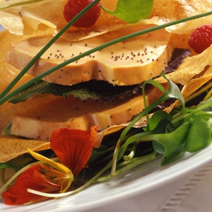 Millefeuille de Foie Gras aux graines de pavot