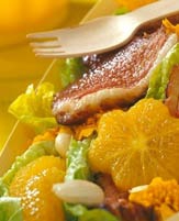 Salade fraîche d'orange et de magret