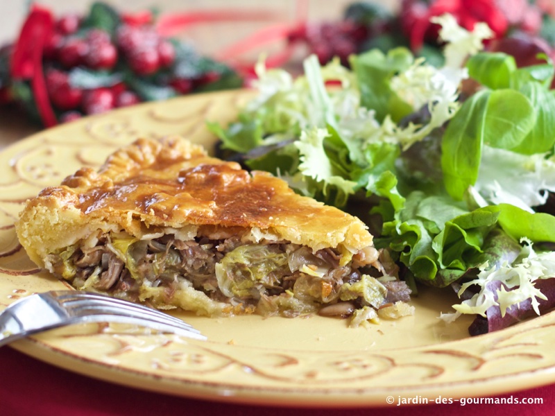 photo de tourte au confit de canard