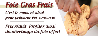 foie en promo et deveinage offert