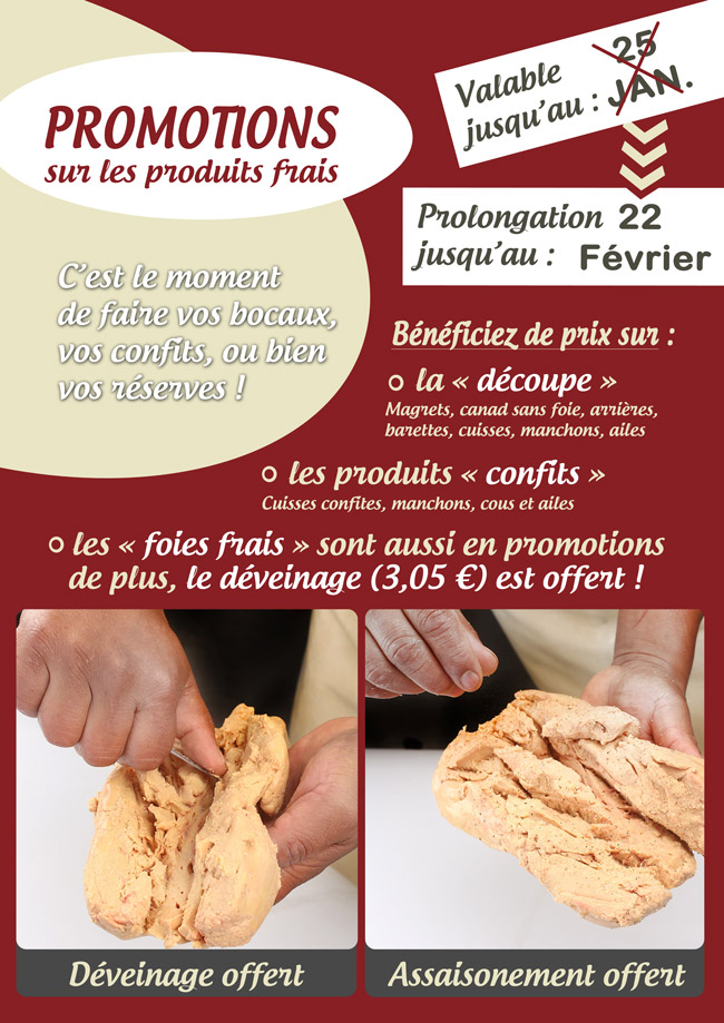 Promotion de janvier prolongées en février