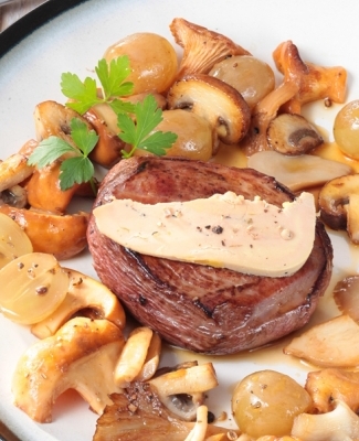 tournedos au foie gras mi-cuit 